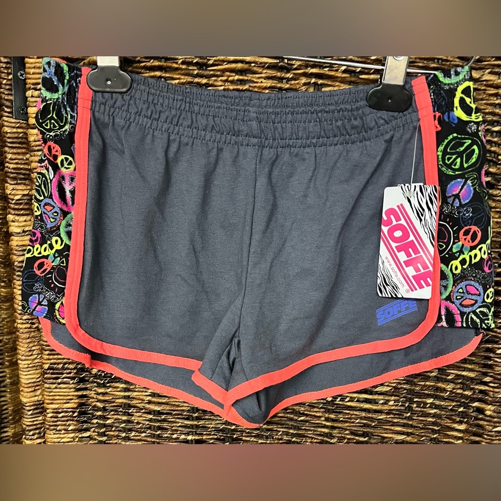 Soffe- New‎ with tags, Shorts, Size: Small (juniors), Imprint- Peace